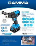Taladro atornillador a batería de alto torque con percusión - G12405AR- Multienergy