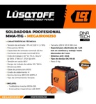 Soldadora Inverter Mma Tig Lusqtoff Iron 250 + 2 Escuadras