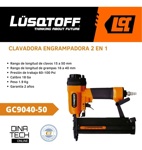 Clavadora Engrampadora Neumatica Lusqtoff Gc9040-50 Grapador