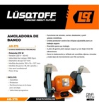 Amoladora De Banco Lusqtoff Ab-375 375w 2950rpm Accesorios