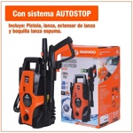 Hidrolavadora De Alta Presion Daewoo Dax1130 Autostop 105bar