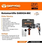 Rotomartillo Percutor Daewoo Darh24-80c 800w 5200bpm Maletin