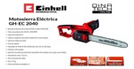Motosierra Electrica Einhell Gh-ec 2040 2000w 7800rpm Oregon