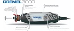 Minitorno Dremel 3000-n/10 130w Con 10 Accesorios 32000 Rpm