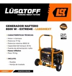 Generador Portatil Trifasico Lusqtoff Lg8500ext 8500w Avr 4t