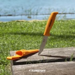 Cuchillo Pesca Y Caza Flotante Lusqtoff Cul10-8 23cm + Funda