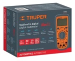 Tester Multimetro Digital Automotriz Truper 10403 20a C/ Rms
