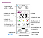 Protector De Tensión Monofásica Baw Display Riel Din 32amp