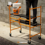Mini Andamio Portátil Lüsqtoff Mial225-8 Plataforma Rueda