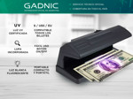 Detector de Billetes Falsos Gadnic Con Detección UV
