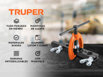 Pestañador Avellanador Excéntrico Para Refrigeración Aire 3/16 -5/8 Truper