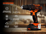 Kit Herramientas Inalambricas 20v Amoladora 115mm  Taladro Hamilton 