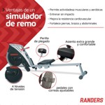 Simulador de Remos Randers ARG-901 Regulable Acero
