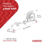 Simulador de Remos Randers ARG-901 Regulable Acero