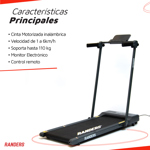 Cinta Caminadora Motorizada ARG-366 Ultraplana Barral
