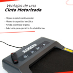 Cinta Caminadora Motorizada ARG-366 Ultraplana Barral