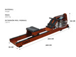 Maquina Simulador de Remo Gadnic SR1000FIT Bluetooth