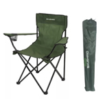 Silla camping plegable director verde militar