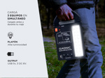 Luz de Emergencia Solar Gadnic LM1K Panel Portátil Cargador