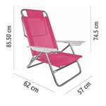 SILLA REPOSERA SUMMER COLOR ROSA MOR 002118