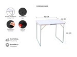 Mesa Plegable Gadnic Aluminio De Camping