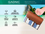 Lona Manta de Playa Picnic Gadnic LONA05 Impermeable Enrollable