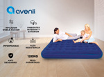 Colchón Inflable Avelini 2 Plazas Para Camping + Inflador Manual