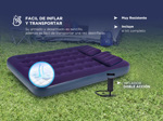 Colchón Inflable Avelini 2 Plazas Para Camping + Inflador Manual