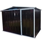 Armario  Deposito  Galpon de jardin casi 3x2x2 negro 