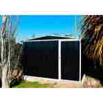 Armario  Deposito  Galpon de jardin casi 3x2x2 negro 