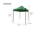 Gazebo Sin Paredes Gadnic 2x2 mts Impermeable