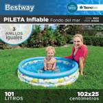 Pileta Infantil Inflable Bestway 102cm 3 Aros Oferta!