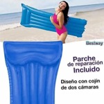 Colchoneta Inflable Bestway 183x69cm Flotador Pileta Azul