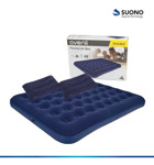 Colchon Inflable 2 Plazas Con Almohadas + Inflador Portátil