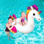 Unicornio Inflable Bestway Kawaii Colchoneta Pileta Juguete