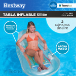Colchoneta Sillon Inflable 157 x 89 cm Pileta Bestway 43028