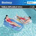 Colchoneta Sillon Inflable 157 x 89 cm Pileta Bestway 43028