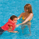 Chaleco Inflable Infantil Intex Deluxe Rojo 50x47cm - 58671
