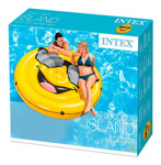Colchoneta Inflable Intex Isla Emoji Cara Sonriente
