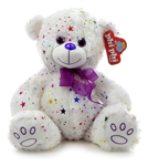 Oso Con Corazoncitos Aplicados Tierno Peluche