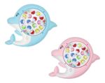 Juego De Pesca 15 Peces Y 4 Cañas Pe01 Rosa