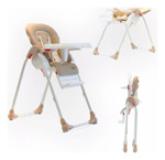 SILLA DE COMER PLEGABLE MARRON BEBESIT 6600-D