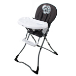 Silla de Comer Bebe Plegable Disney Negro Mickey