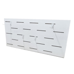 Panel Ranurado Qatari Ordenador de 1.30x90 - Nuevo Modelo - Únicos Blanco - Exclusivo