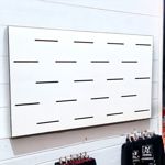 Panel Ranurado Qatari Ordenador de 1.30x90 - Nuevo Modelo - Únicos Blanco - Exclusivo