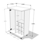Mueble Multiuso EMC Blanco Y Wengue