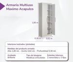 Armario Organizador Acapulco Melamina Despensero Blanco