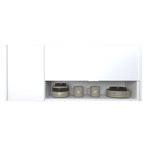 Alacena 1.40m 2 puertas + repisa Tables 82302 Everest Blanco