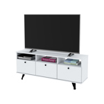 Rack Tv Centro Estant Rack Tv Blanco Mt5000bl Ancho 130cm