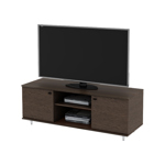 Rack de TV Centro Estant Marrón C/Patas Reg. Ancho: 128cm